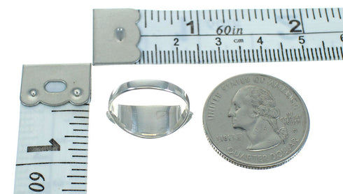 Southwest Turquoise Opal Authentic Sterling Silver Ring Size 8-1/4 RX84964